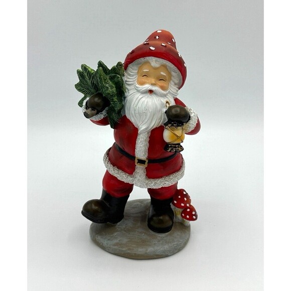 Santa with Toadstool Hat Figure 9” - Picture 1 of 4